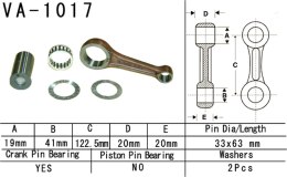 VESRAH KORBOWÓD HONDA TRX 450 FOURTRAX FOREMAN 95-01 VA1017 MADE IN JAPAN