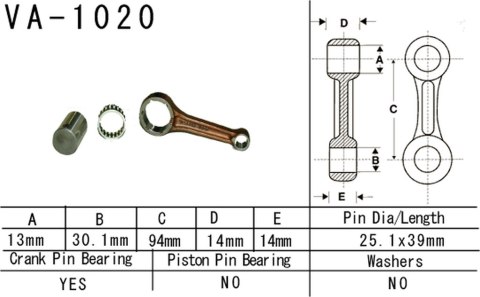 VESRAH KORBOWÓD HONDA TRX 90 93-15 VESRAH KORBOWÓD HONDA TRX 90 93-15