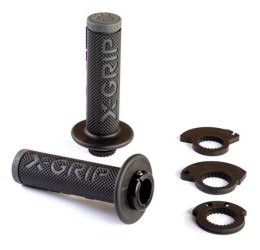 X-GRIP MANETKI BRAAAAP GRIPS LOCK-ON-GRIP Z ADAPTERAMI ROLGAZU GREY KOLOR SZARY