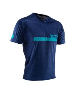 LEATT KOSZULKA ROWEROWA Z ZAMKIEM DBX 1.0 ZIP JERSEY INK GRANATOWY M