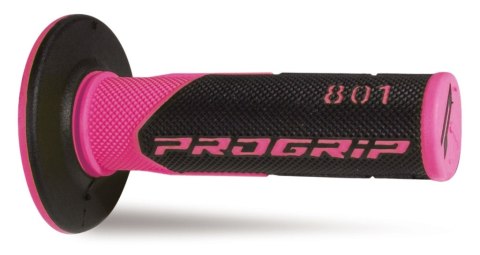 PROGRIP MANETKI PG801 OFF ROAD 22+25MM, DŁ.115MM ROZE FLUO DWUSKŁ. 801-297