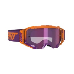 LEATT GOGLE VELOCITY 5.5 IRIZ GOGGLE NEON ORANGE LENS PURPLE 78% -ORANGE/VI