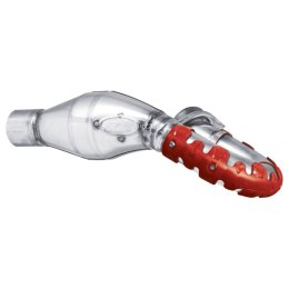 POLISPORT OSŁONA KOLEKTORA WYDECHOWEGO 4T DŁUGA 40 CM KOL. CZERWONY