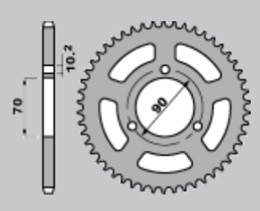 JR ZĘBATKA TYŁ 239 42 HONDA MTX 80R 83-86