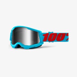100 PROCENT GOGLE STRATA 2 SUMMIT SILVER LENS-JASNY SZYBKA LUSTRO STARY KOD: 5