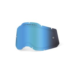 100 PROCENT RC2/AC2/ST2 REPLACEMENT LENS -VENTED DUAL PANE MIRROR BLUE, SZY