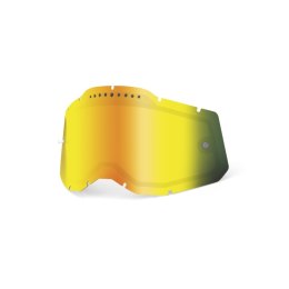 100 PROCENT RC2/AC2/ST2 REPLACEMENT LENS -VENTED DUAL PANE MIRROR GOLD, SZY