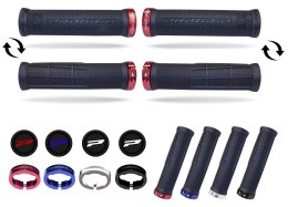 PROGRIP MANETKI PG995 ATV JET SKI 22+22MM, DŁ. 120MM Z CZERWONĄ BLOKADĄ LOCK-ON 995-357 995-107
