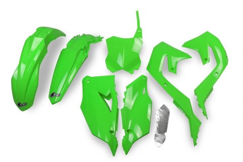 UFO KOMPLET PLASTIKÓW KAWASAKI KXF 250 21-24, KXF 450 19-23 KOLOR OEM 20 UFO KOMPLET PLASTIKÓW KAWASAKI KXF 250 21-24, KXF 450 19-23 KOLOR OEM 20