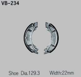VESRAH SZCZĘKI HAMULCOWE YAMAHA YZ 125 84, 250 82-84, 465 80-82, 490 IT 81-