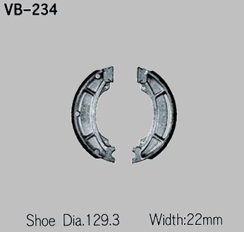 VESRAH SZCZĘKI HAMULCOWE YAMAHA YZ 125 84, 250 82-84, 465 80-82, 490 IT 81-