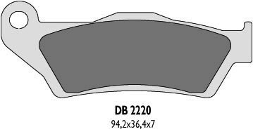 DELTA BRAKING KLOCKI HAMULCOWE KH181 PRZÓD BREMBO-ZASTĘPUJĄ DB2220MX-D ORAZ DB2220QD-D