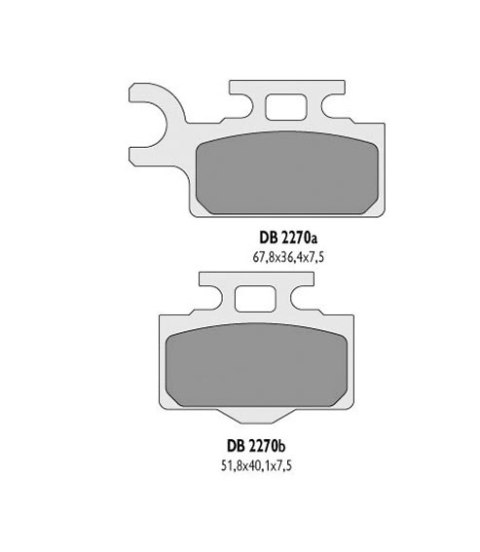 DELTA BRAKING KLOCKI HAMULCOWE KH302 KX65 TYŁ