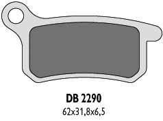 DELTA BRAKING KLOCKI HAMULCOWE KH357 KTM SX65 85 TYŁ-ZASTĘPUJĄ DB2290MX-N ORAZ DB2290QD-N