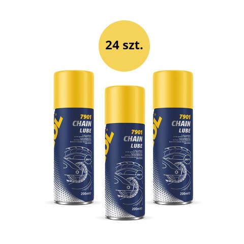 MANNOL CHAIN LUBE 200ML -SMAR DO ŁAŃCUCHA 7901 -KARTON 24 SZT.I PAKIET