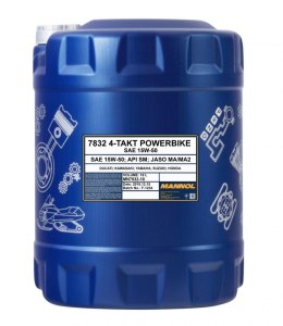 MANNOL OLEJ SILNIK 4T MOTORBIKE 15W50 10L ESTER + MA2 SEMISYNTETYK