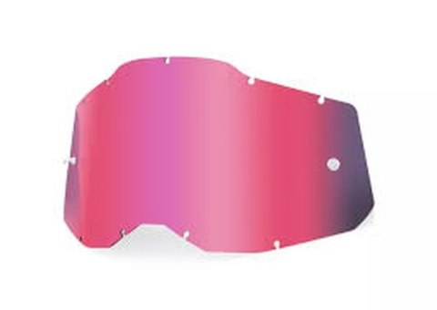 100 PROCENT RC2/AC2/ST2 REPLACEMENT LENS -PINK, SZYBA/SZYBKA DO GOGLI POJED