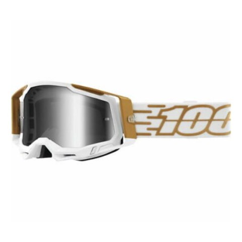 100 PROCENT GOGLE RACECRAFT 2 MAYFAIR -MIRROR SILVER LENS - SZYBKA LUSTRO