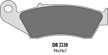 DELTA BRAKING KLOCKI HAMULCOWE KH185 PRZÓD CR KX RM YZ-ZASTĘPUJĄ DB2230MX-D ORAZ DB2230QD-D