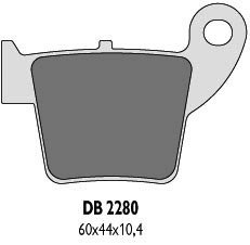 DELTA BRAKING KLOCKI HAMULCOWE KH346 CR CRF 02-16 TYŁ-ZASTĘPUJĄ DB2280MX-N ORAZ DB2280QD-N