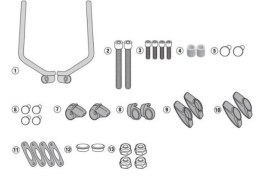 KAPPA MOCOWANIE SZYB 7407AK ORAZ 7407ASK DUCATI SCRAMBLER 400 16-19, ICON 800 15-19