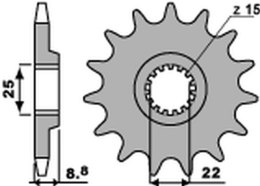 PBR ZĘBATKA PRZEDNIA 1248 14 KTM SX/EXC 91-19 JTF1901.14 ŁAŃC. 520 124814JT