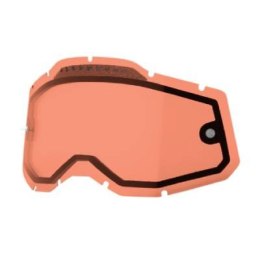 100 PROCENT RC2/AC2/ST2 REPLACEMENT LENS -VENTED DUAL PANE ROSE -SZYBA/SZYB