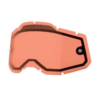 100 PROCENT RC2/AC2/ST2 REPLACEMENT LENS -VENTED DUAL PANE ROSE -SZYBA/SZYB 100 PROCENT RC2/AC2/ST2 REPLACEMENT LENS -VENTED DUAL PANE ROSE -SZYBA/SZYB