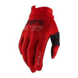 100% RĘKAWICE ITRACK RED S 10015-003-10
