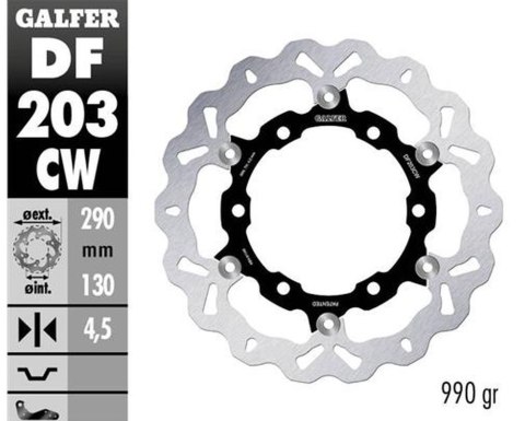 GALFER TARCZA HAMULCOWA PRZÓD KAWASAKI NINJA 250R 08-12, ZX25R 20-21 290X13 GALFER TARCZA HAMULCOWA PRZÓD KAWASAKI NINJA 250R 08-12, ZX25R 20-21 290X13