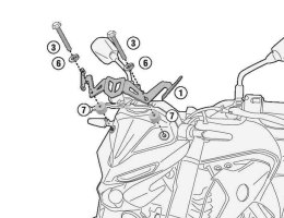 KAPPA MOCOWANIE SZYBY 4128SK YAMAHA MT-03 321 20