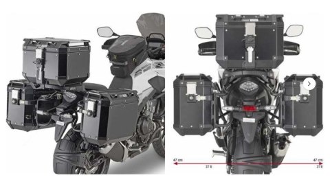 KAPPA STELAŻ KUFRÓW BOCZNYCH MONOKEY CAM SIDE CB 500X19-20-POD KUFRY KFR K FORCE ALU