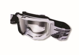 PROGRIP GOGLE PG3300-126 TR VISION BLACK BIAŁY SZYBA PG3310 PRZEZROCZYSTA A
