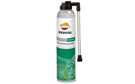 REPSOL KOŁO ZAPASOWE W SPRAYU DO MOTOCYKLI -ŚRODEK NAPRAWIANIA PRZEBITYCH O