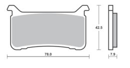 SBS KLOCKI HAMULCOWE KH700 SPIEK METALICZNY STREET EXCEL SINTER TRACK HONDA