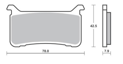 SBS KLOCKI HAMULCOWE KH700 SPIEK METALICZNY STREET EXCEL SINTER TRACK HONDA