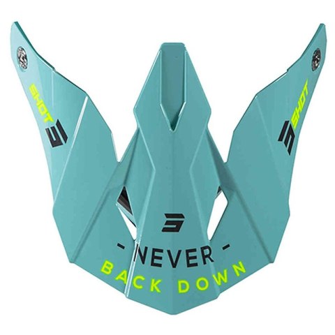 SHOT RACING DASZEK DO KASKU FURIOUS STORM GREY GREEN NEON YELLOW GLOSSY KOLOR ZIELONY/ŻÓŁTY FLUO POŁYSK