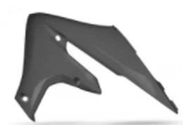 UFO OSŁONY CHŁODNICY YAMAHA YZF 250 19- 22, WRF 20- 25, 450 18-22, 25 KOLOR SZARY