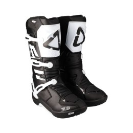 LEATT BUTY CROSS 3.5 JUNIOR BOOTS BLACK/WHITE BLACK/WHITE 34 21.5 CM