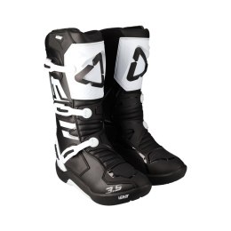 LEATT BUTY CROSS 3.5 JUNIOR BOOTS BLACK/WHITE BLACK/WHITE 34 21.5 CM