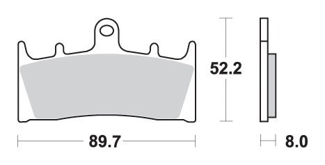 SBS KLOCKI HAMULCOWE KH188 TRACK AND SPORT SINTER KOLOR ZŁOTY