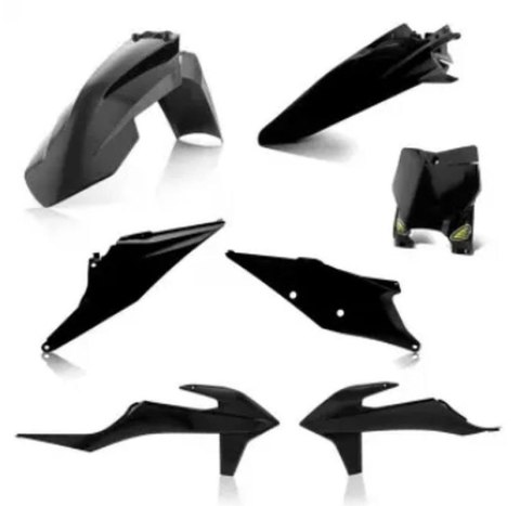 ACERBIS KPL PLASTIKÓW YZ 125/250 02-05 BLACK BEZ TABLICY NA NUMER STARTOWY