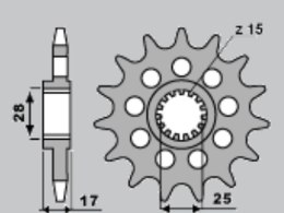 SUNSTAR ZĘBATKA PRZEDNIA 2249 15 DUCATI PANIGALE 1199/1299 '12-'16