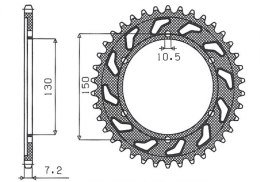 SUNSTAR ZĘBATKA TYŁ 300 44 YAMAHA TDM 900 02-13, HONDA XL 600V TRANSALP 91-