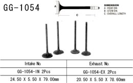 VESRAH ZAWÓR WYDECHOWY HONDA CMX 250 REBEL 96-20 (OEM: 14721-KC1-920 1SZT.)