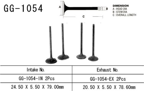 VESRAH ZAWÓR WYDECHOWY HONDA CMX 250 REBEL 96-20 (OEM: 14721-KC1-920 1SZT.)