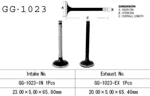 VESRAH ZAWÓR WYDECHOWY HONDA TRX 90 93-19, CRF 70F 04-12, XR 70R 97-03 OEM: