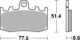 SBS KLOCKI HAMULCOWE KH335 TRACK AND SPORT SINTER ZŁOTY PASUJE DO: BMW R850