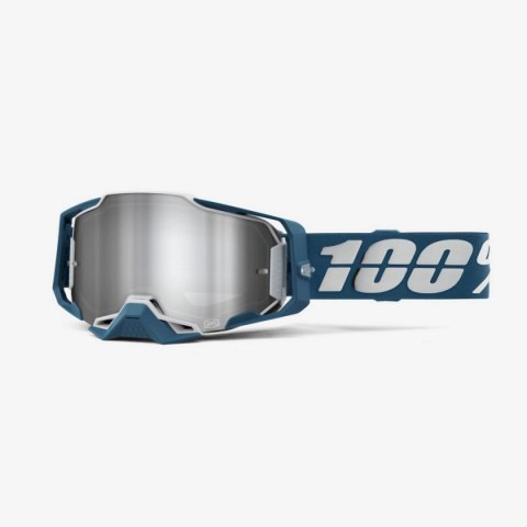 100 PROCENT GOGLE ARMEGA ALBAR -FLASH SILVER LENS - SZYBKA LUSTRO