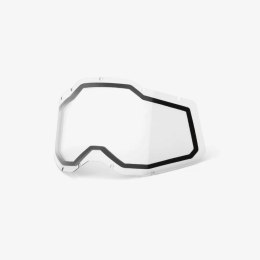 100 PROCENT RC2/AC2/ST2 REPLACEMENT LENS -CLEAR, SZYBA/SZYBKA PODWÓJNA DO G